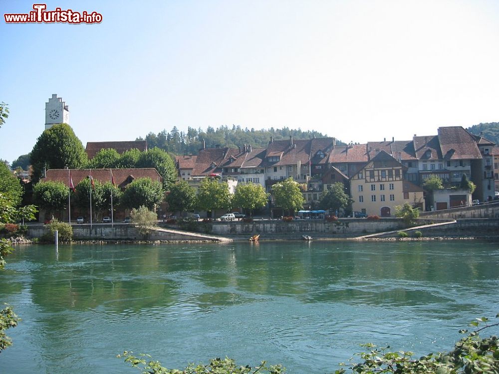 Immagine Il fiume Aare e il borgo di Buren nel bernese in Svizzera - © Rudolphous, CC BY-SA 4.0, Wikipedia