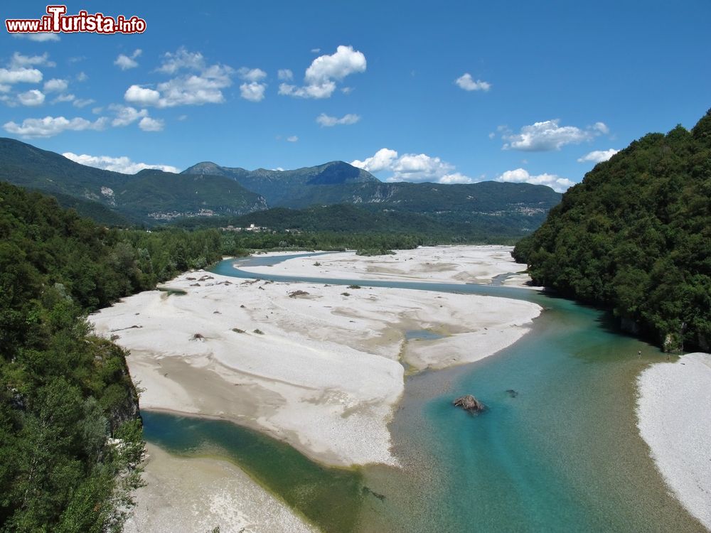 Immagine Il fiume Tagliamento non lontano da Spilimbergo in Friuli