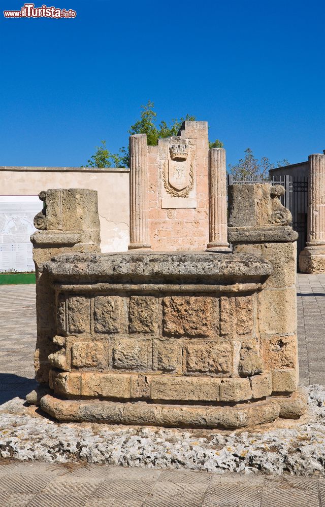 Immagine Il Fonte Pliniano a Manduria, Puglia, Italia. A sud del convento di Sant'Antonio, nell'area archeologica, sorge il Fonte Pliniano. Il suo nome deriva da Plinio il Vecchio che lo descrisse nella sua Historia Naturalis. Si tratta di una grande caverna naturale di 18 metri di diametro e 8 metri di altezza scavata anticamente nella roccia.