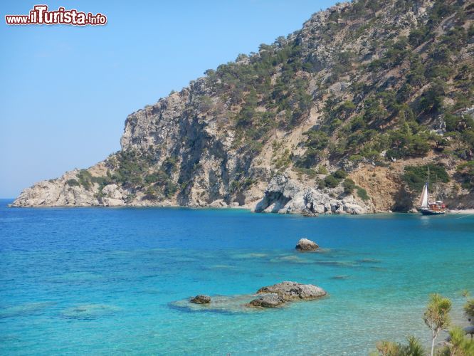 Immagine Il mare della spiaggia di Axata a Karpathos in Grecia