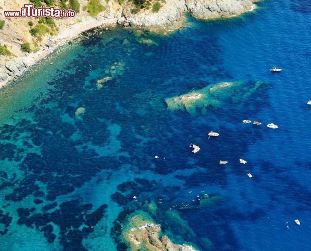Immagine Il mare di Pomonte, Isola d'Elba: si intravade anche il relitto della bastimento mercantile Elviscot - © stefano marinari / Shutterstock.com