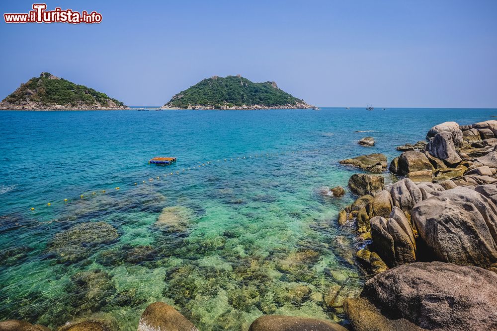 Immagine Il mare limpido dell'ìsola di Nang Yuan in Thailandia, al largo di Koh Tao