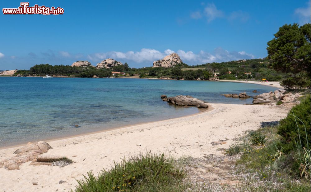 Immagine Il mare turchese e la sabbia bianca della spiaggia di Baia Sardinia in Sardegna, Costa Smeralda