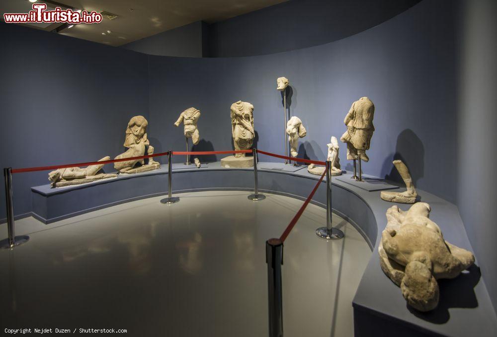 Immagine Il Museo Archeologico di Selcuk, Turchia. Una sala interna del museo con busti e statue riportate alla luce durante gli scavi effettuati negli ultimi decenni. Selcuk è una popolare destinazione turistica in Turchia - © Nejdet Duzen / Shutterstock.com