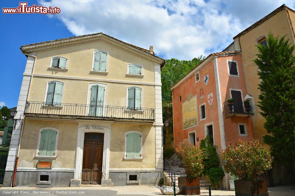 Immagine Il museo Petrarca a Fontaine-de-Vaucluse (edificio rosa), Francia - © Eleni Mavrandoni / Shutterstock.com