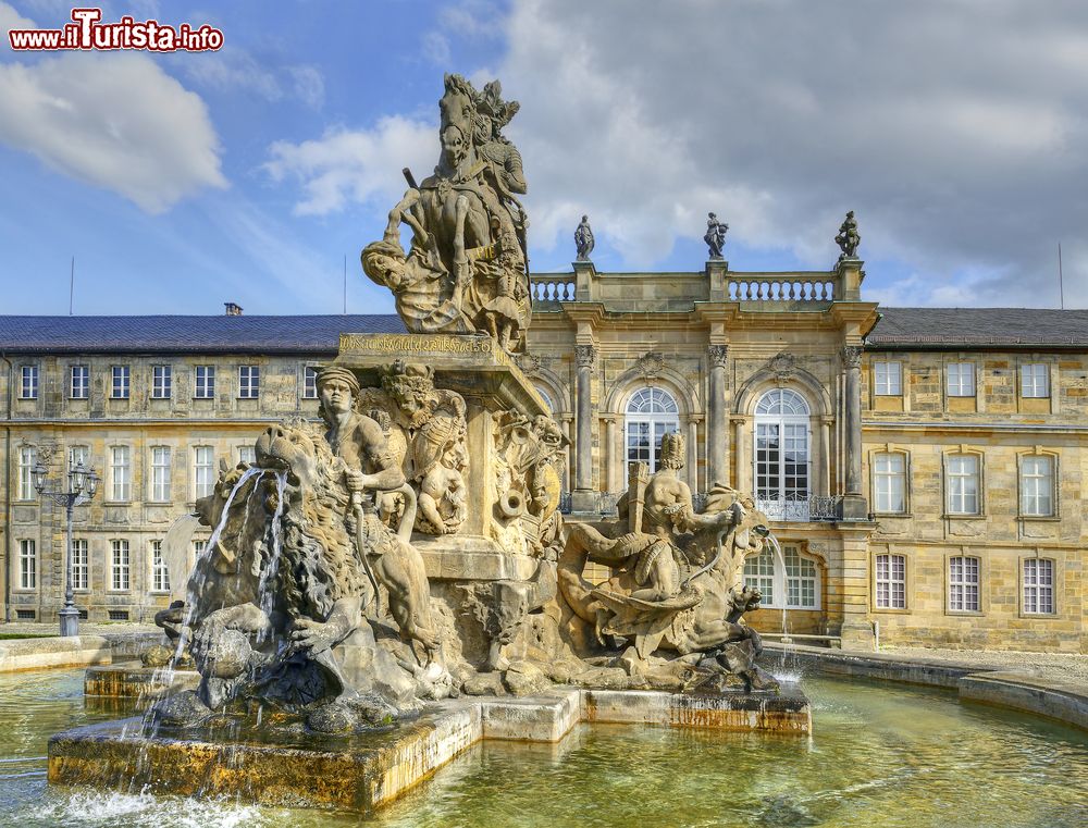 Immagine Il Neues Schloss a Bayreuth, Germania. Sede dei margravi dal 1753, era considerata la residenza estiva della corte.