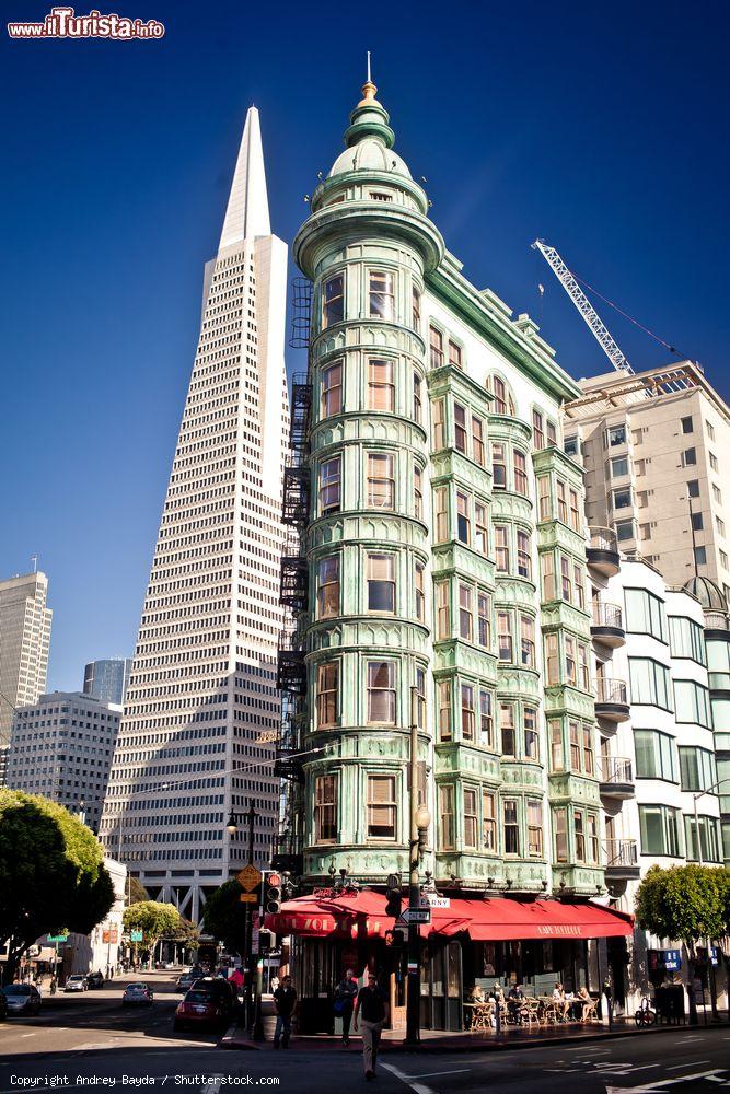 Immagine Il palazzo della Transamerica Bank a San Francisco, USA. L'edificio è stato costruito su una particolare piattaforma che riduce il rischio di crollo in caso di terremoto - © Andrey Bayda / Shutterstock.com