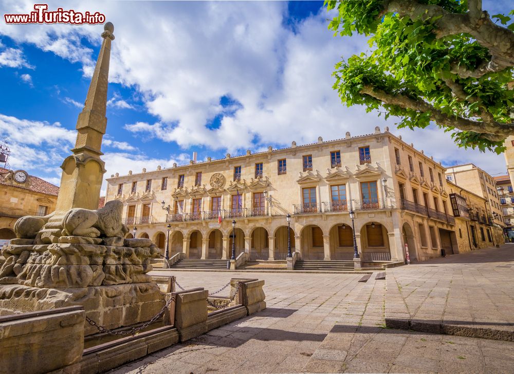 Immagine Il Palazzo Municipale di Soria, Spagna: il Palacio de los Linajes si trova in Plaza Mayor. L'edificio rinascimentale risale al XVI° secolo.