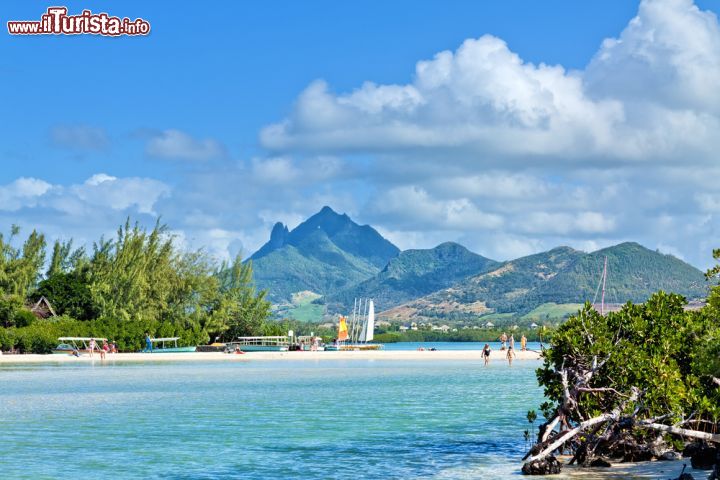 Immagine Paradiso tropicale dell'isola dei Cervi, Mauritius - Zone montagnose e vegetazione lussureggiante si mescolano all'azzurro dell'acqua dell'oceano Indiano creando un vero e proprio paradiso tropicale. Siamo in una delle località più incantevoli di Mauritius © hessbeck / Shutterstock.com