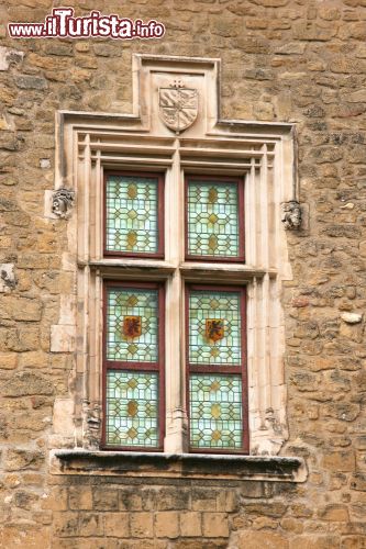 Immagine Il particolare di una finestra con un simbolo araldico nello Château de l'Empéri, il castello medievale situato nel centro di Salon-de-Provence, Francia - foto © sigurcamp / Shutterstock.com