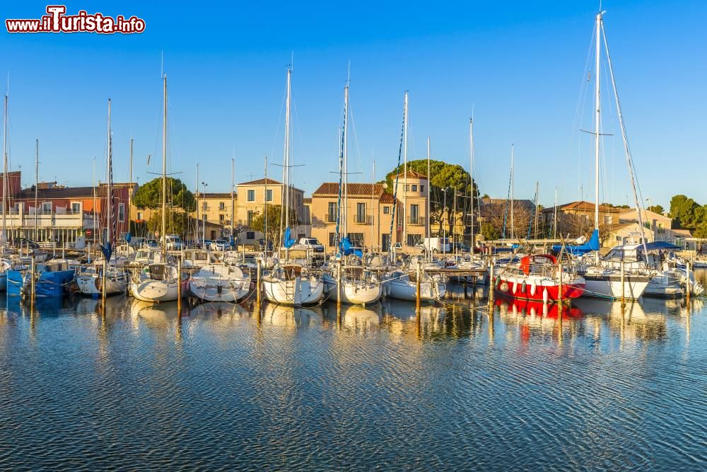 Immagine Il piccolo porto di Bouzigues sullo stagno di Thau in Occitania, Francia
