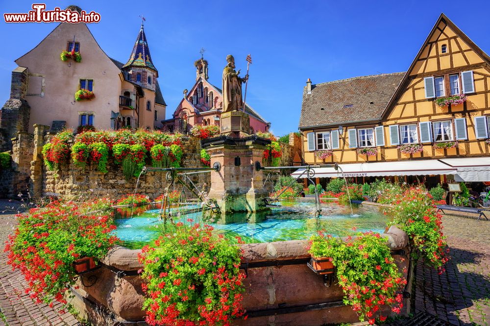 Immagine Il pittoresco borgo di Eguisheim, Francia: è considerato uno dei villaggi più belli del paese.