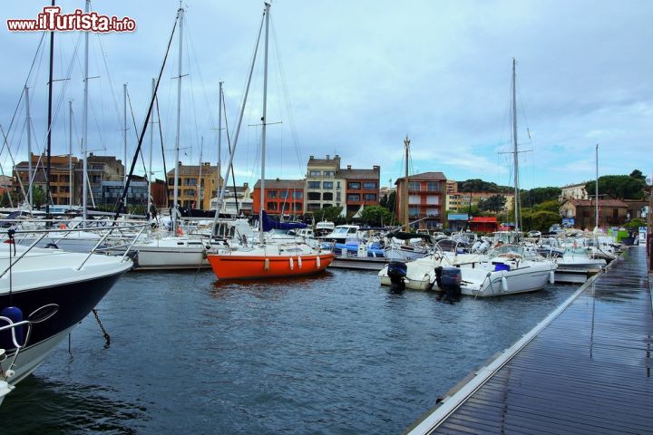 Immagine Il porto della città di Porto-Vecchio, Corsica. Attorno al grazioso porticciolo turistico si è sviluppata la zona della Marina che illumina il golfo con ristoranti, locali e appartamenti affacciati sul mare.
