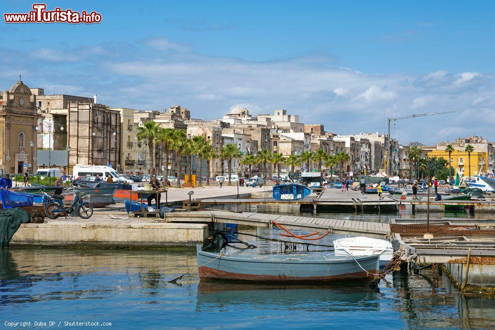 Immagine Il porto di Taranto e la città sullo sfondo, Puglia. Situato sulla costa settentrionale dell'omonimo golfo, il porto della città svolge un ruolo di fondamentale importanza sia dal punto di vista commerciale che strategico - © Duba DP / Shutterstock.com