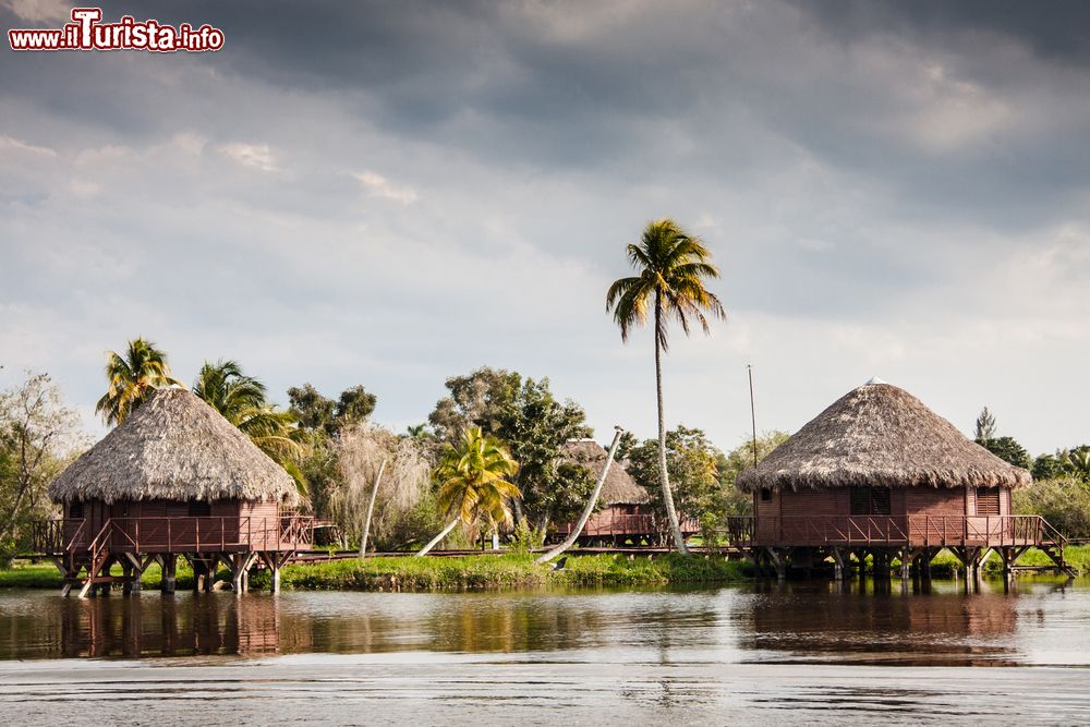 Immagine Il resort Villa Guamà è costruito su una serie di isole nelle acque della Laguna del Tesoro (Ciénaga de Zapata, Cuba).