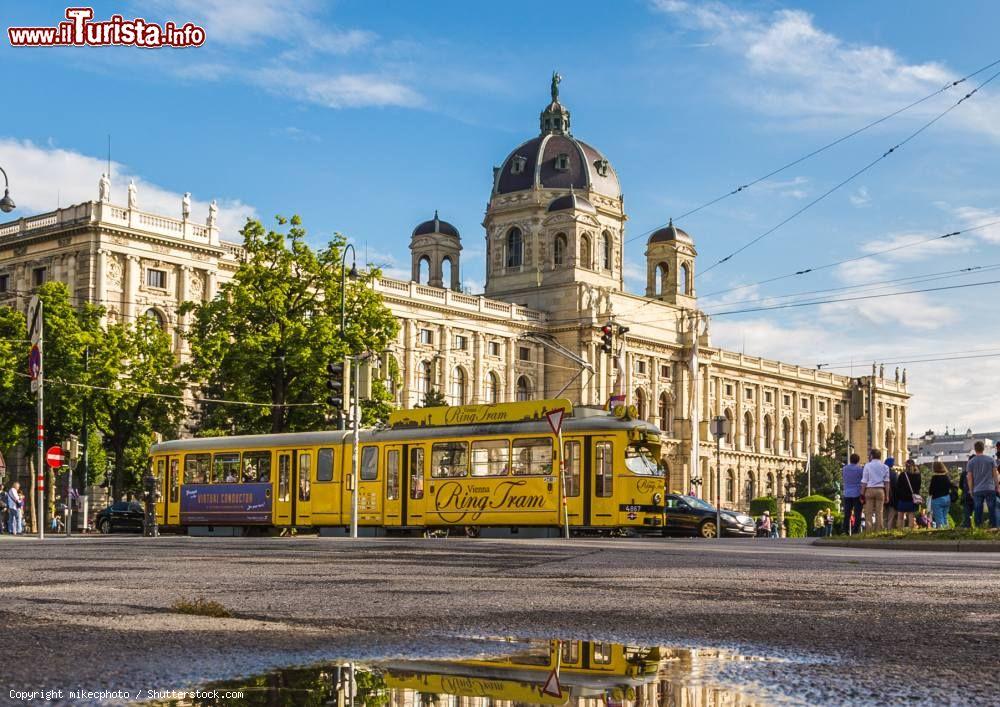 Immagine Il Ring Tram davanti il Kunsthistorisches Museum in centro a Vienna. - © mikecphoto / Shutterstock.com