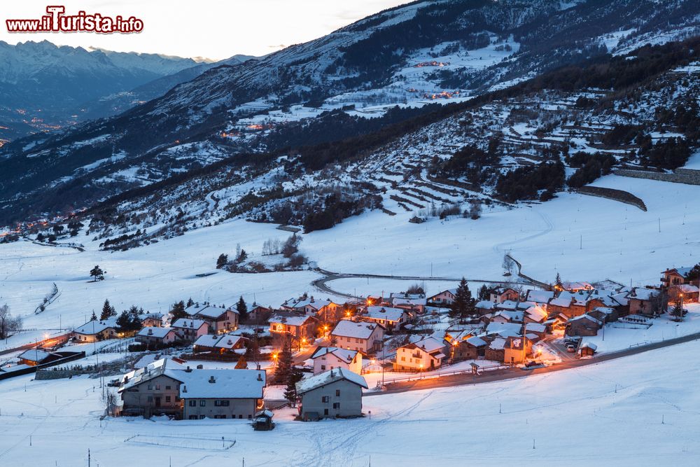 Immagine Il villaggio di Saint Denis in inverno: siamo in Valle d'Aosta