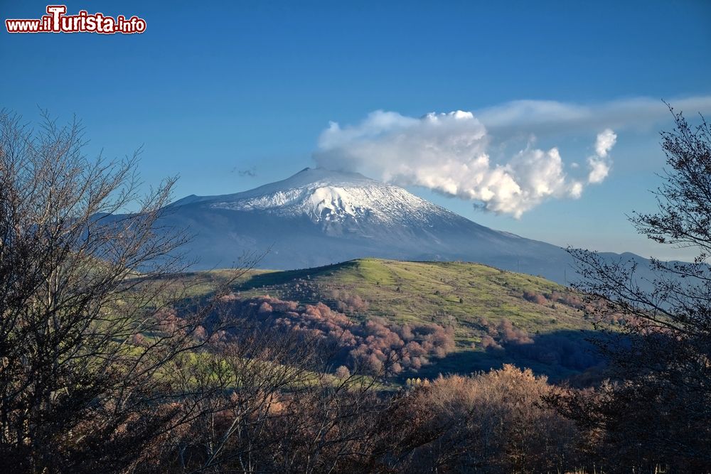 Immagine Il vulcano Etna fotografato dal versante di Randazzo, in Sicilia