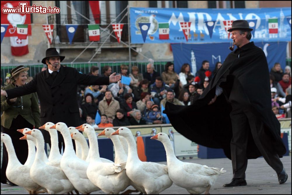 Immagine Il Zogo de L'Oca a Mirano in Veneto. Si svolge durante la Fiera de l'Oca nel centro cittadino