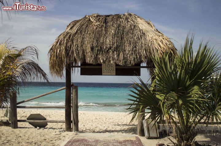 Immagine Ingresso alla capanna di Mermaid a Klein Curacao, Regno dei Paesi Bassi. 