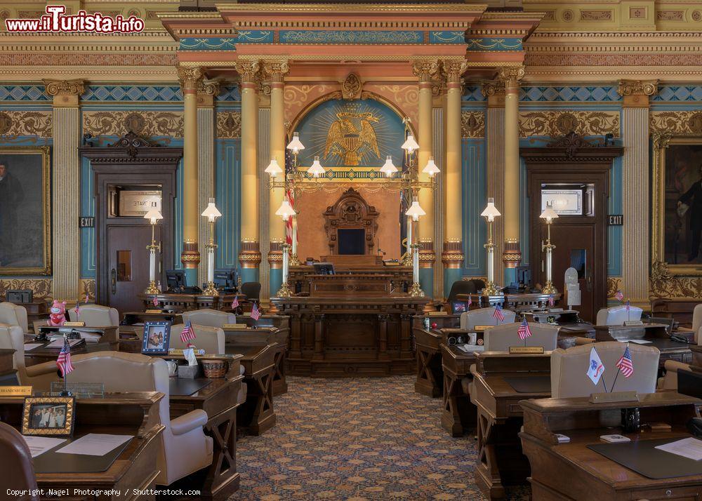 Immagine Interno della Camera del Senato al Campidoglio di Lansing, Michigan (USA) - © Nagel Photography / Shutterstock.com