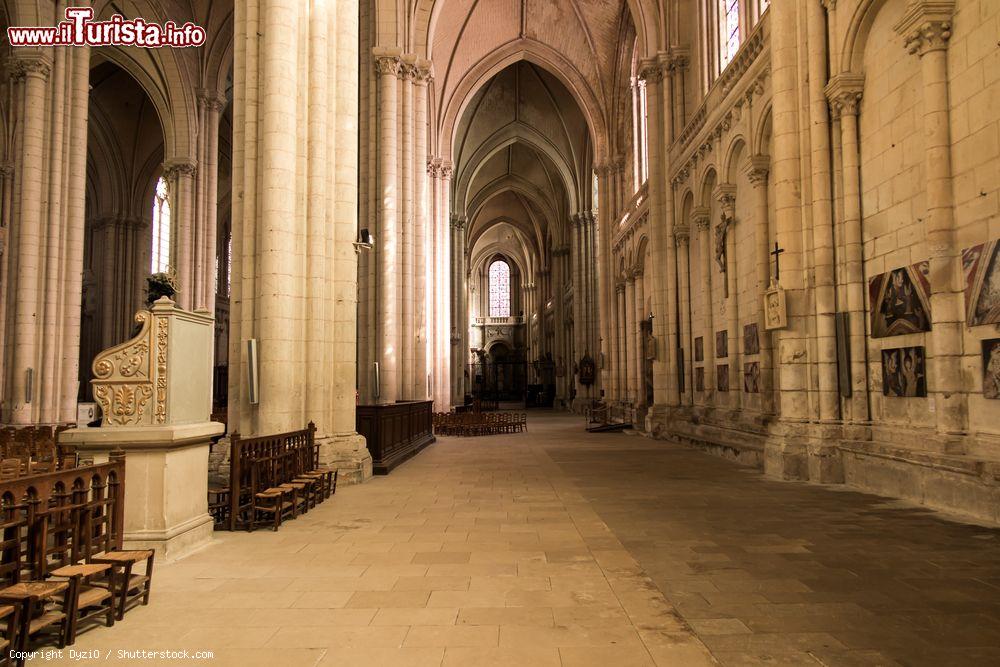 Immagine Interno della chiesa di San Pietro a Poitiers, Francia - © DyziO / Shutterstock.com