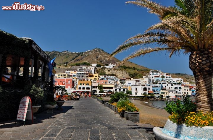 Immagine Ischia: il borgo di Sant'Angelo visto dall'istmo. Siamo nella zona sud-occidentale dell'isola campana.