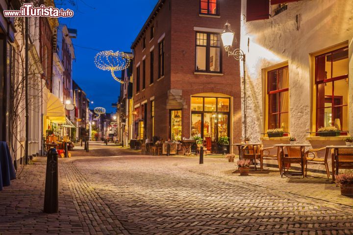 Immagine Un'immagine serale della famosa Walstraat, una delle principali strade nel centro storico della cittadina olandese d Deventer - foto © DutchScenery / Shutterstock.com