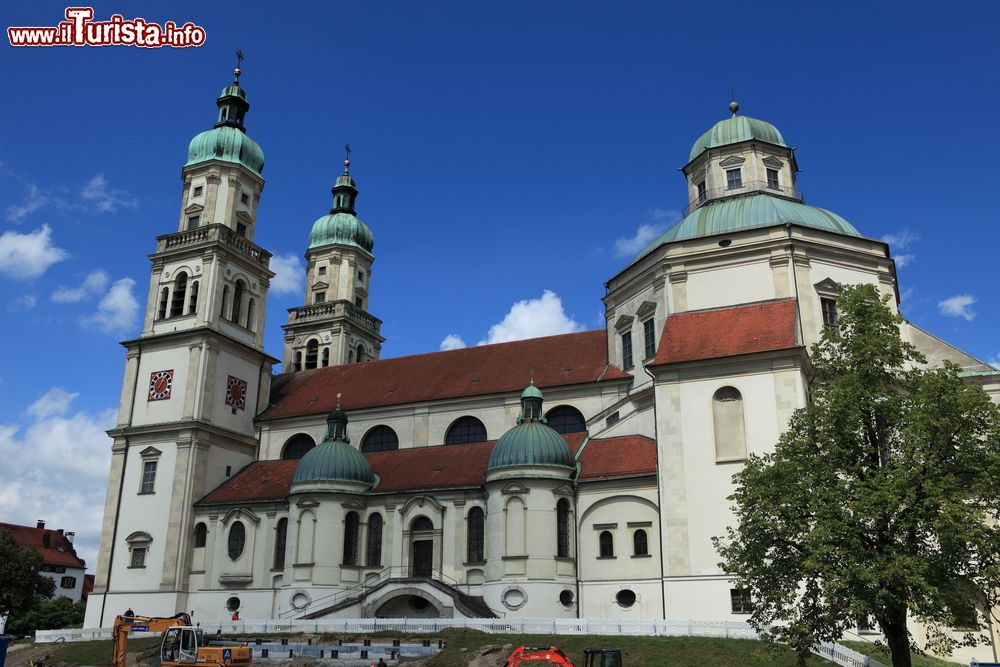 Immagine La basilica di San Lorenzo nel centro di Kempten, Baviera, Germania. Questo monumentale edificio religioso venne costruito a partire dal 1652.