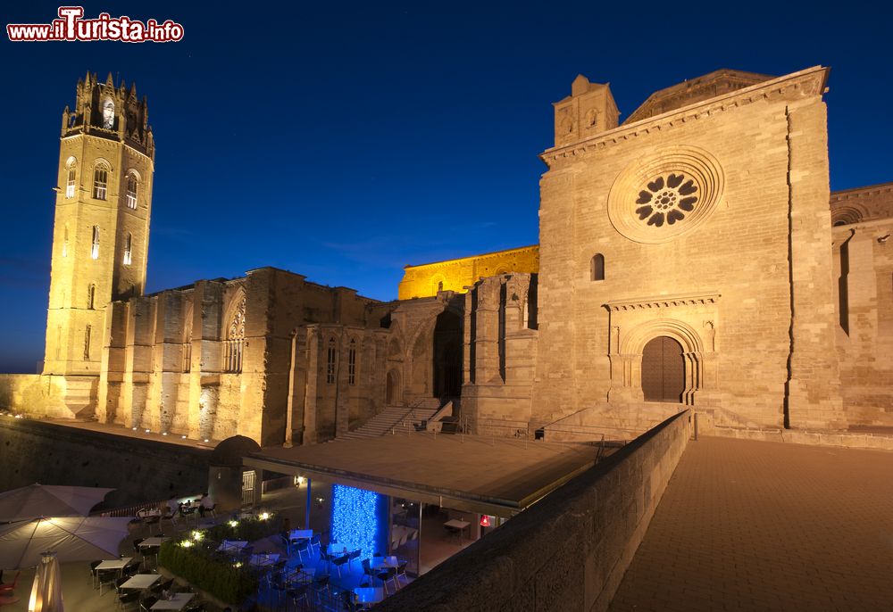 Immagine La cattedrale di Lerida, Spagna, by night. Dal 1918 questo edificio è monumento nazionale.