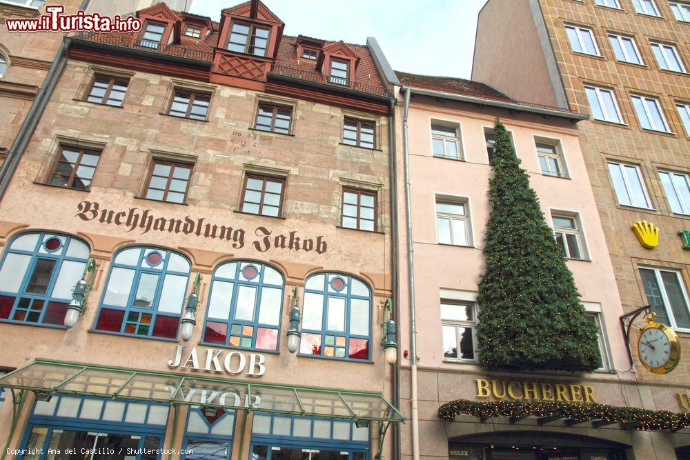 Immagine La celebre libreria Jakob Buchhandlung nel centro di Bamberga, Germania. Sorge al civico 8 di Hefnersplatz  - © Ana del Castillo / Shutterstock.com
