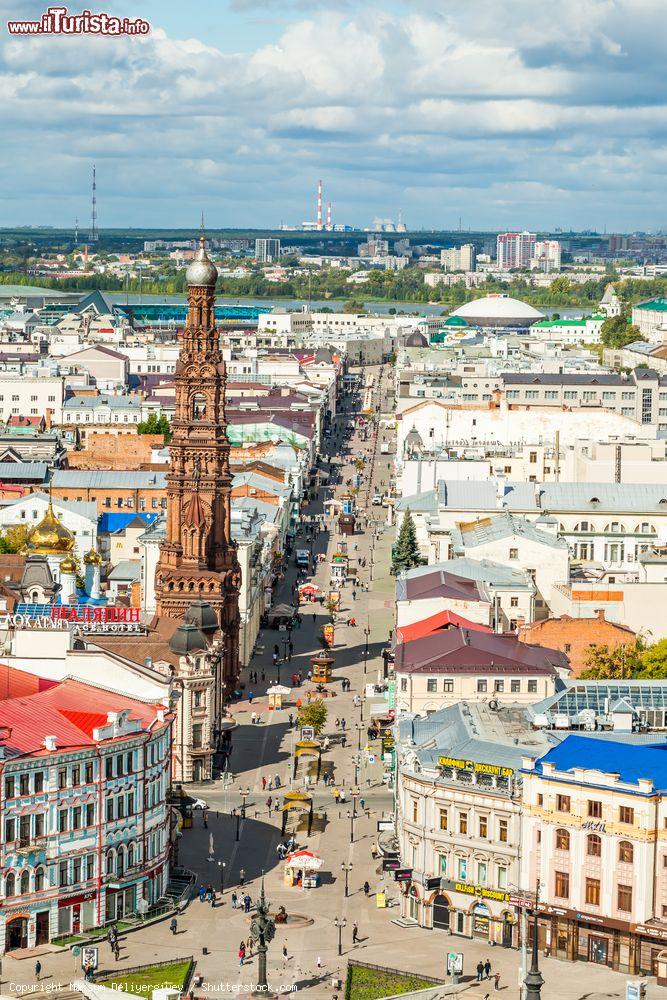 Immagine La centrale via Bauman e la Torre dell'Epifania nel centro di Kazan in Russia- © Maksym Deliyergiyev / Shutterstock.com