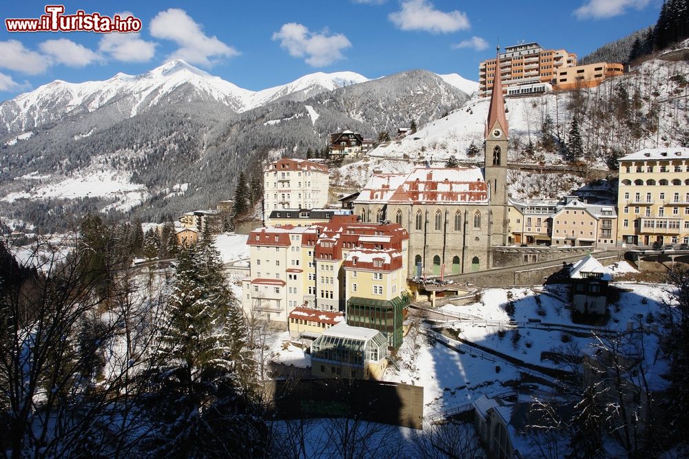 Immagine La cittadina austriaca di Bad Gastein nelle Alpi in inverno.