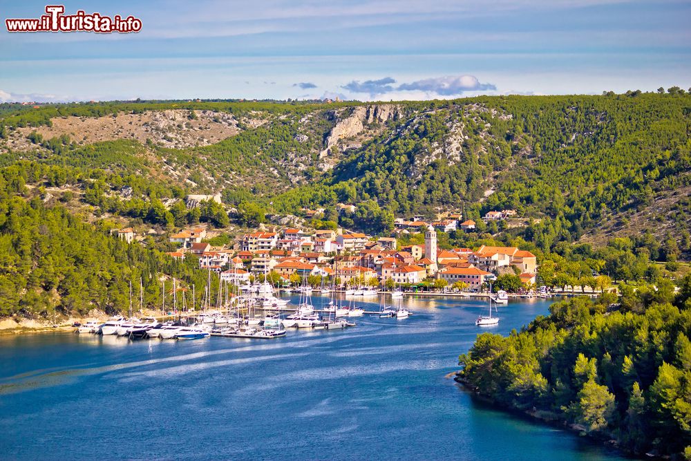 Immagine La cittadina di Skradin sul fiume Krka in Dalmazia, siamo in Croazia.