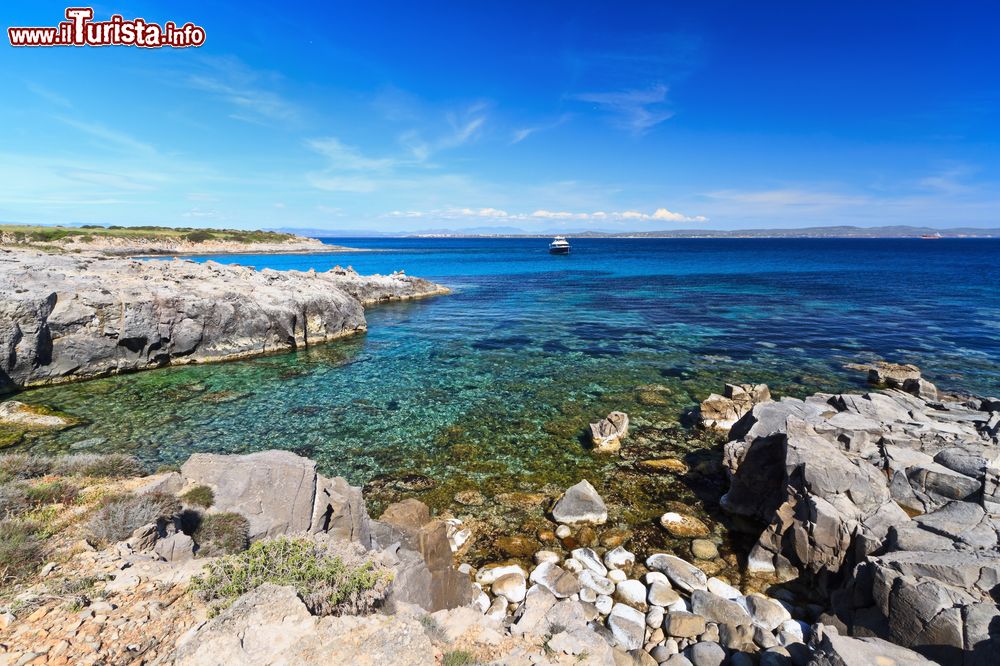 Immagine La costa selvaggia dell'Isola San Pietro, non lontano da Carloforte in Sardegna