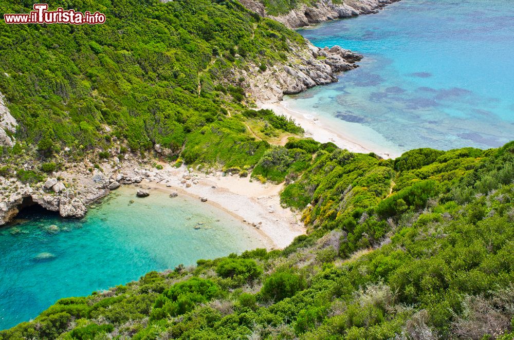 Immagine La doppia spiaggia di Porto Timoni a Corfu in Grecia