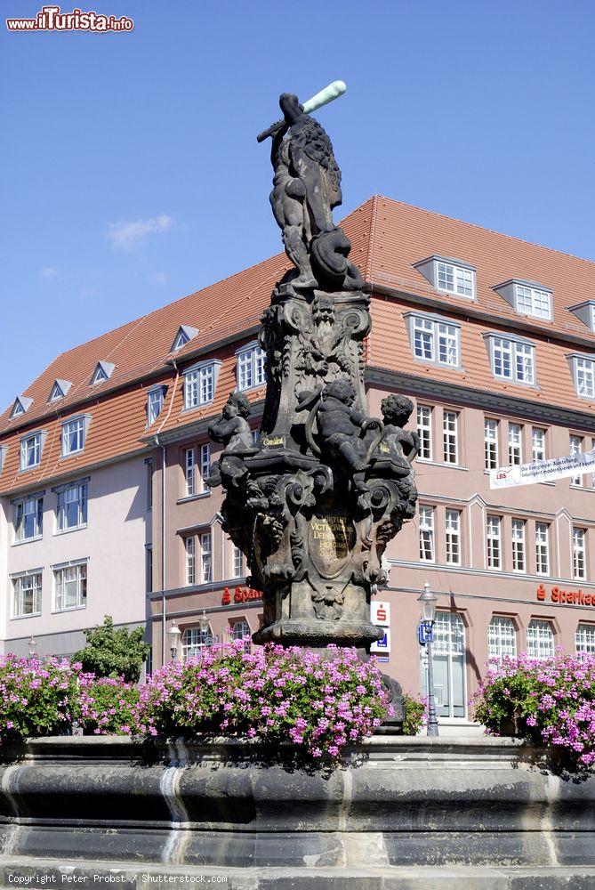 Immagine La fontana di Ercole di fronte alla Casa del Sale nella città di Zittau, Sassonia, Germania - © Peter Probst / Shutterstock.com