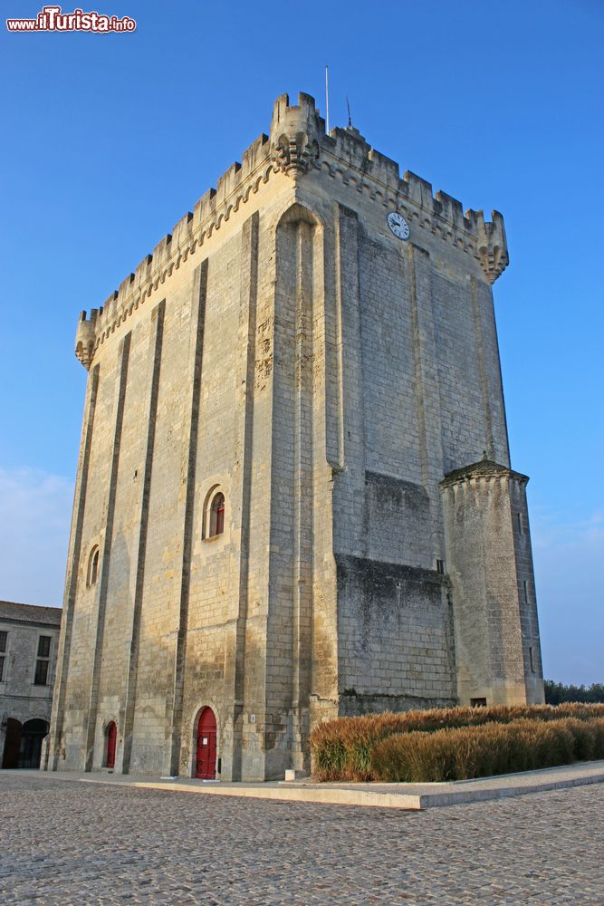 Immagine La fortezza di Pons, Francia, costruita nel XII° secolo. Dalla cima si gode un suggestivo panorama sulla cittadina e sull'intera vallata.