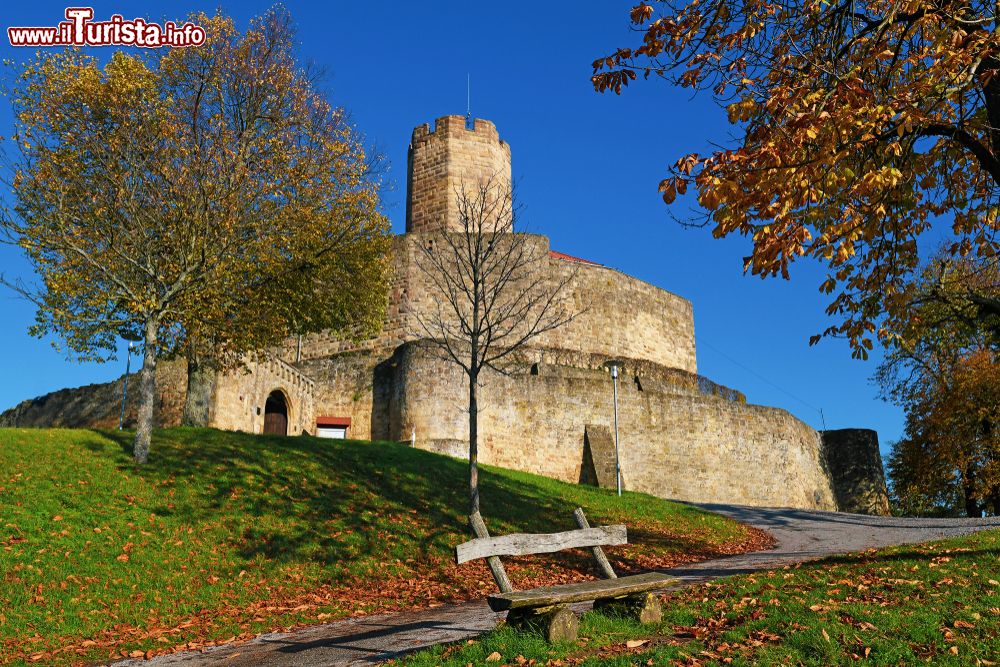 Immagine La fortezza medievale chiamata 'Burg Steinsberg' nel villaggio di Weiler,un sobborgo di Sinsheim in Germania