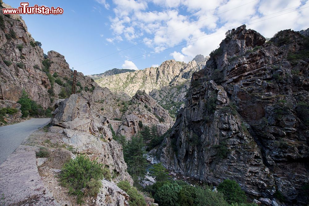 Immagine Gola dell'Asco in Corsica, la strada si inerpica tra le Alpi corse  - © Roberto Cornacchia / www.robertocornacchia.com