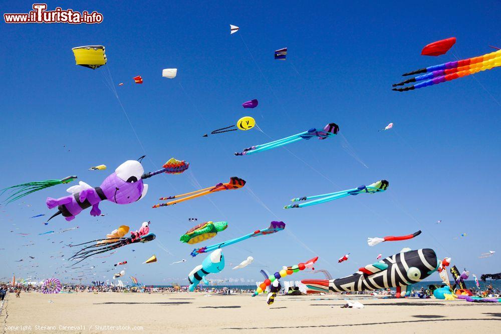 Immagine La grande spiaggia di Pinarella ospita il Festival Internazionale degli Aquiloni di Cervia - © Stefano Carnevali / Shutterstock.com