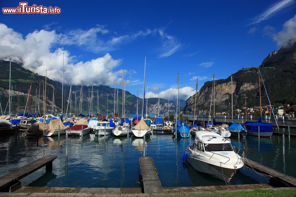 Immagine La Marina di Fluelen Canton Uri. Siamo nel ramo meridionale del Lago dei Quattro Cantoni