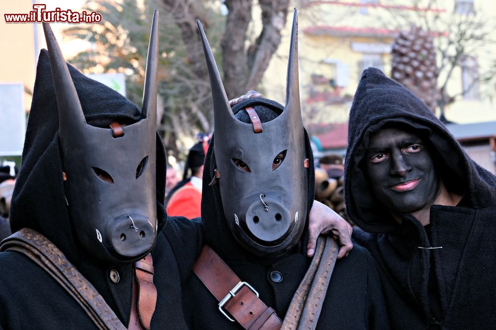 Immagine La maschera del "Murronarzu" (il cinghiale) tipica del carnevale di Olzai - © Paolo Certo / Shutterstock.com