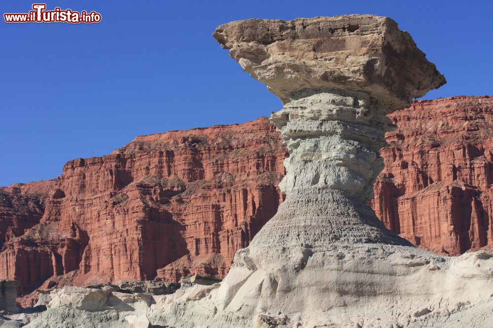 Immagine La Moon Valley nella provincia di San Juan, Argentina. Le terre aride che circondano il parco Ischigualasto sono conosciute come Valle della Luna per il loro aspetto aspro e lunare.