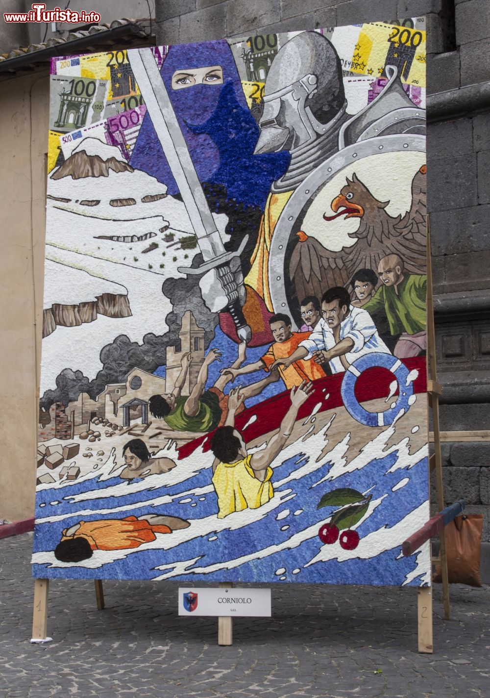 Immagine La mostra dei Pugnaloni di Acquapendente ravviva le strade del centro storico del borgo del Lazio