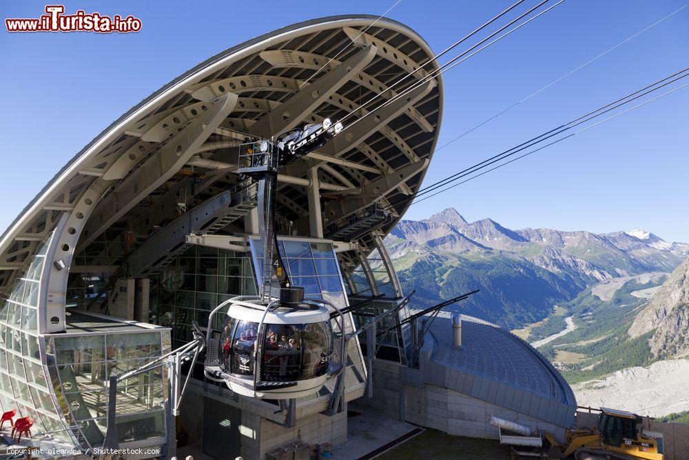 Immagine La partenza della Skyway del Monte Bianco, la spettacolare funivia sul tetto d'Europa - © oleandra / Shutterstock.com