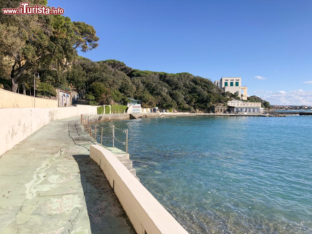 Immagine La passeggiata lungomare del borgo di Castiglioncello, provincia di Livorno, Toscana.