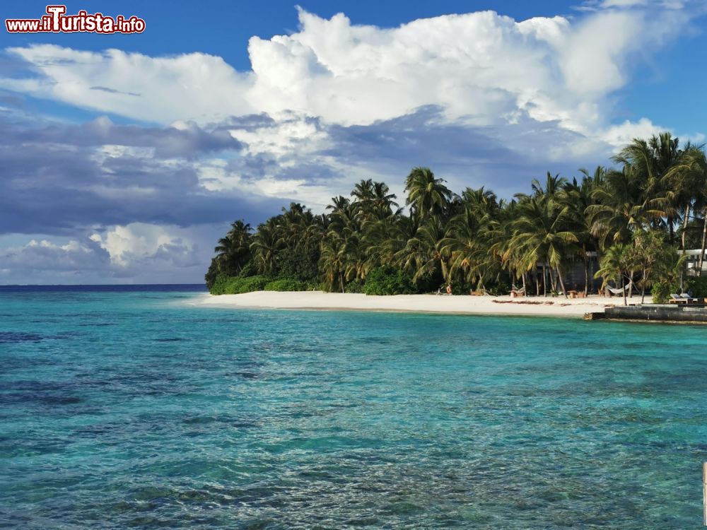 Immagine La spiaggia Bikini a Fehendhoo, sul mare limpido di Fehendhoo, atollo di Baa