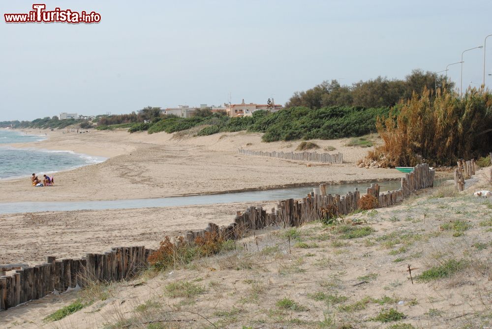 Immagine La spiaggia di San Pietro in Bevagna e la foce del fiume Chidro in Puglia