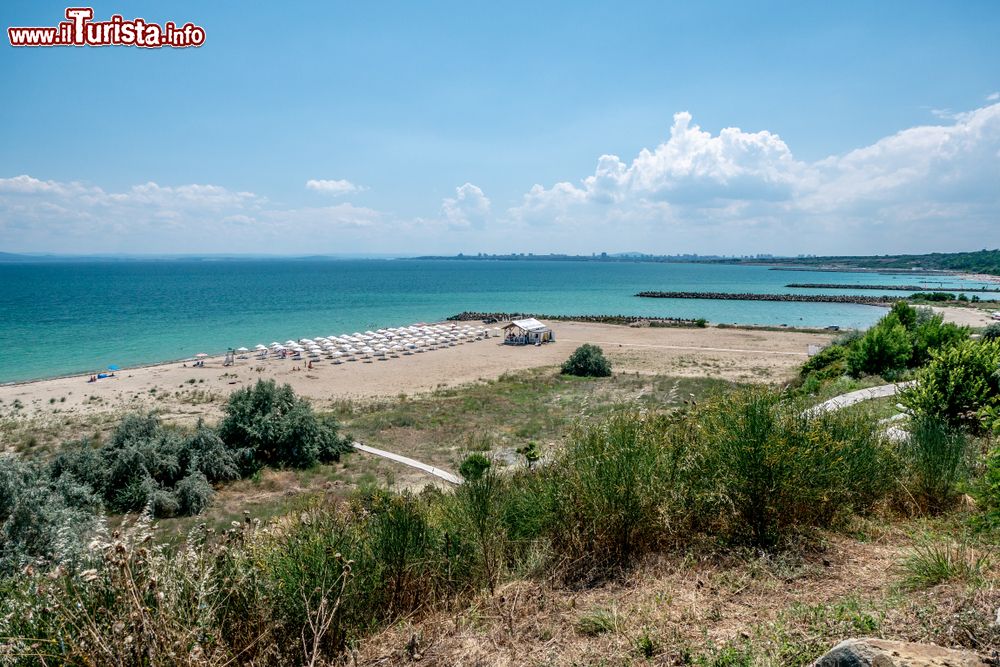Immagine La spiaggia di Sarafovo e il Mar Nero nei pressi di Burgas in Bulgaria